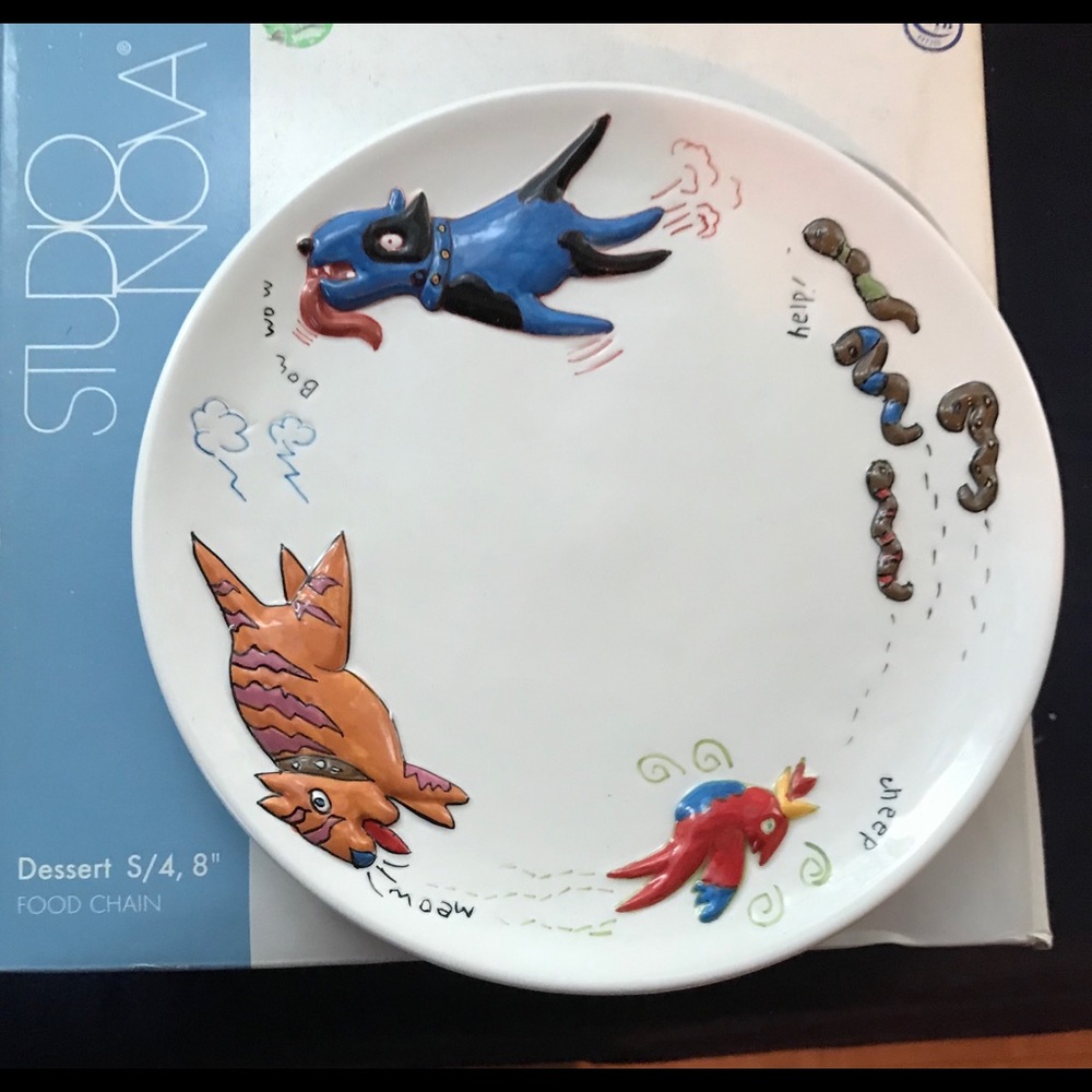Set of 4 Dessert 8” Plates